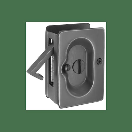Patioplus Privacy Pocket Door Lock, Antique Nickel PA2030484